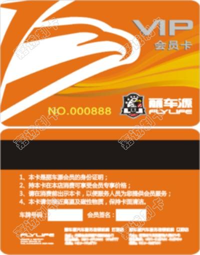 辽阳市丽车源会员卡设计模版